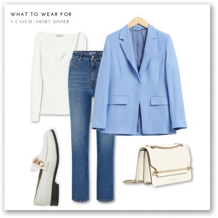 A blue & white day to evening look 🫶

#LTKstyletip #LTKSeasonal #LTKeurope