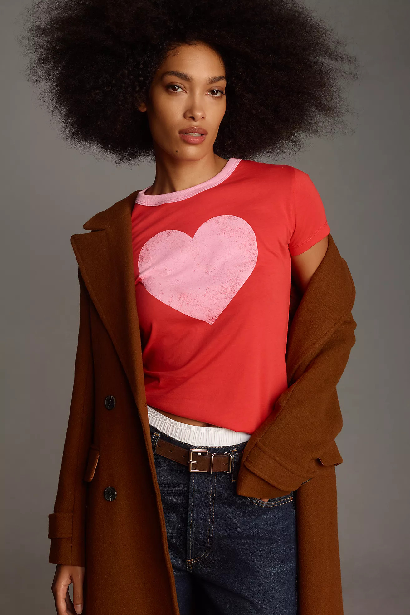 Letluv Heart Ringer Tee | Anthropologie (US)