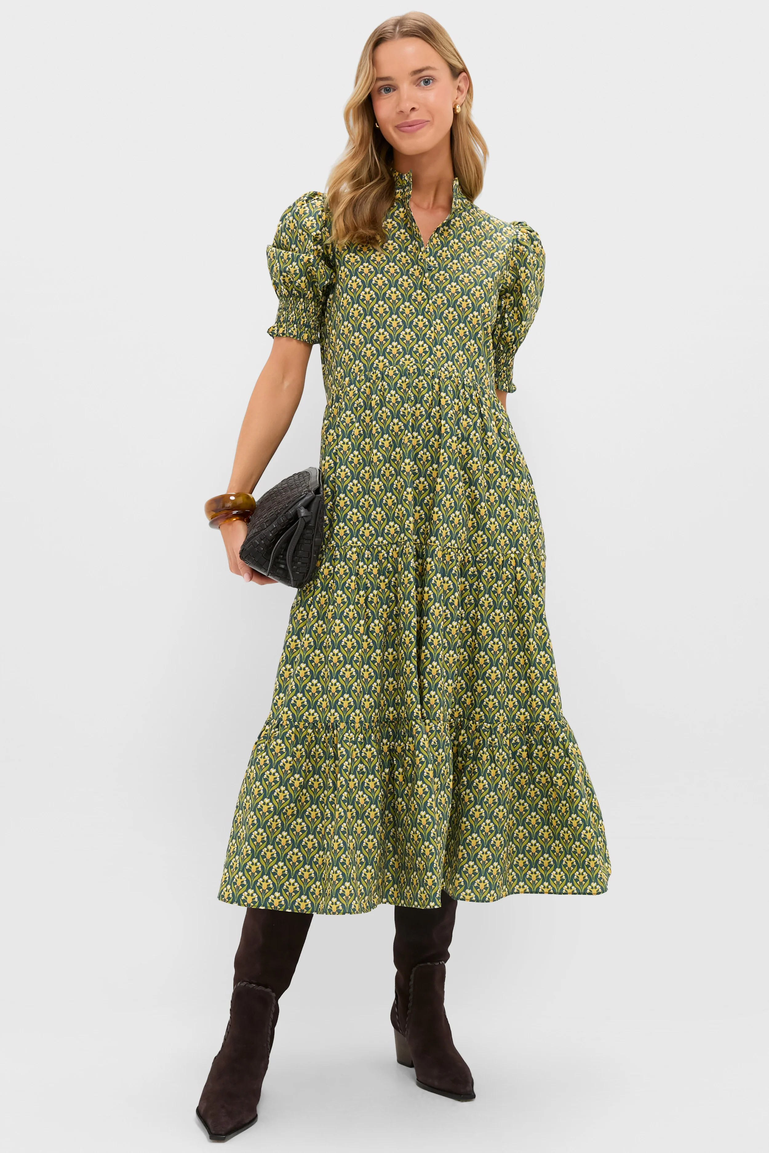 Forest Green Floral Bennett Maxi Dress | Tuckernuck (US)