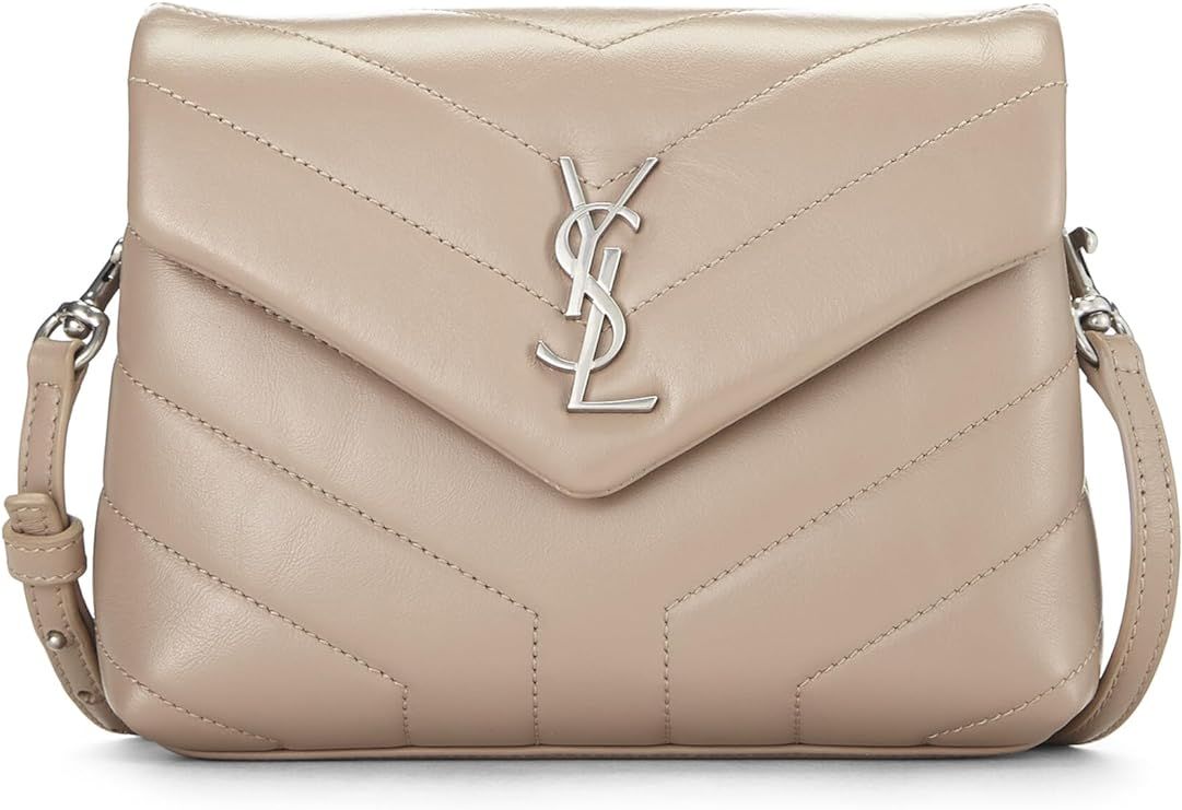 Amazon.com: Yves Saint Laurent, Pre-Loved Beige Calfskin Leather Lou Lou Toy, Beige : Luxury Stor... | Amazon (US)
