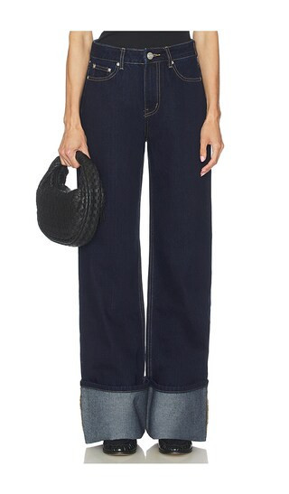 superdown Misa Cuffed Jean in Blue. - size 29 | Revolve Clothing (Global)