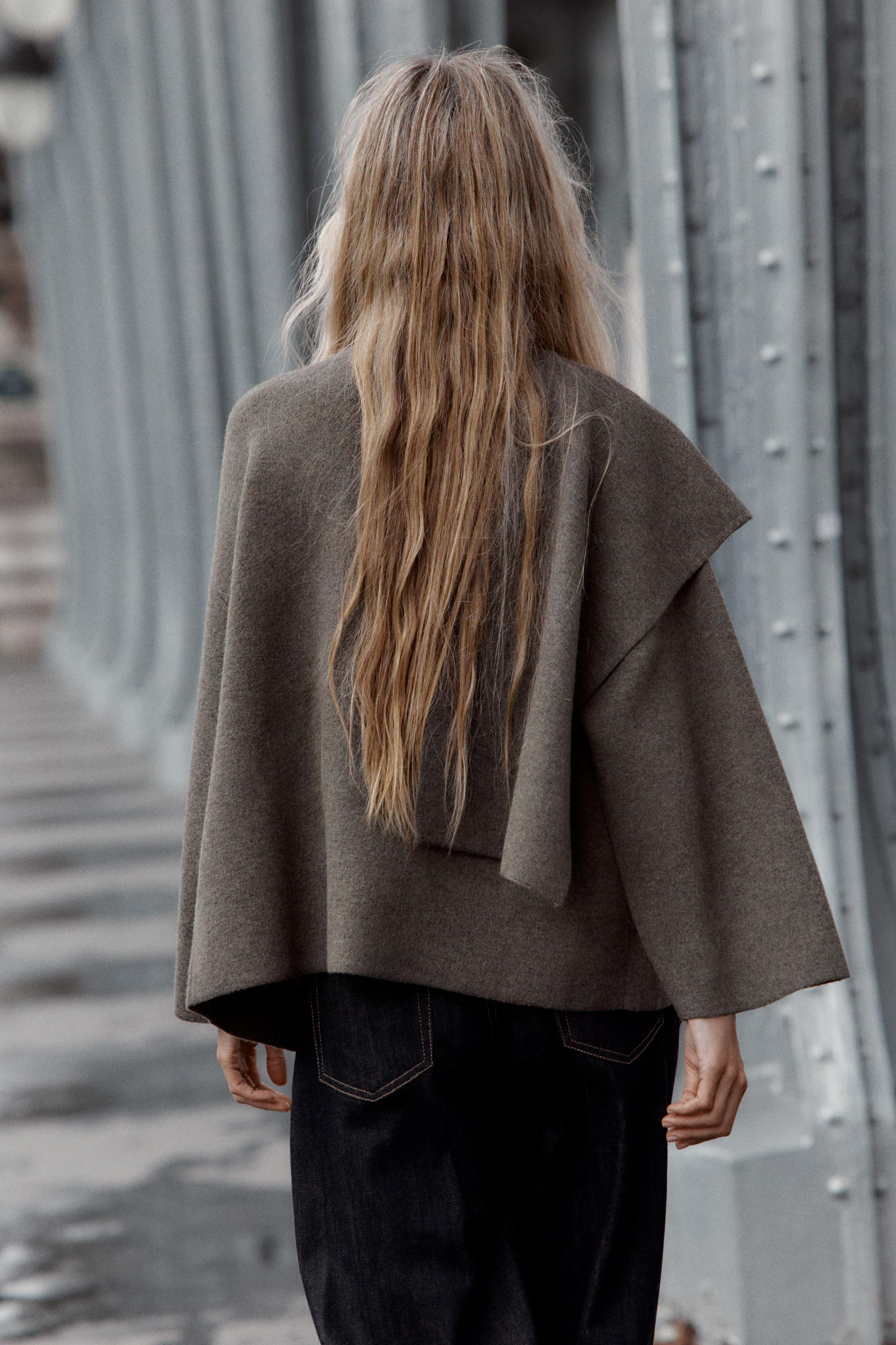 KNIT SCARF CAPE | Zara UK