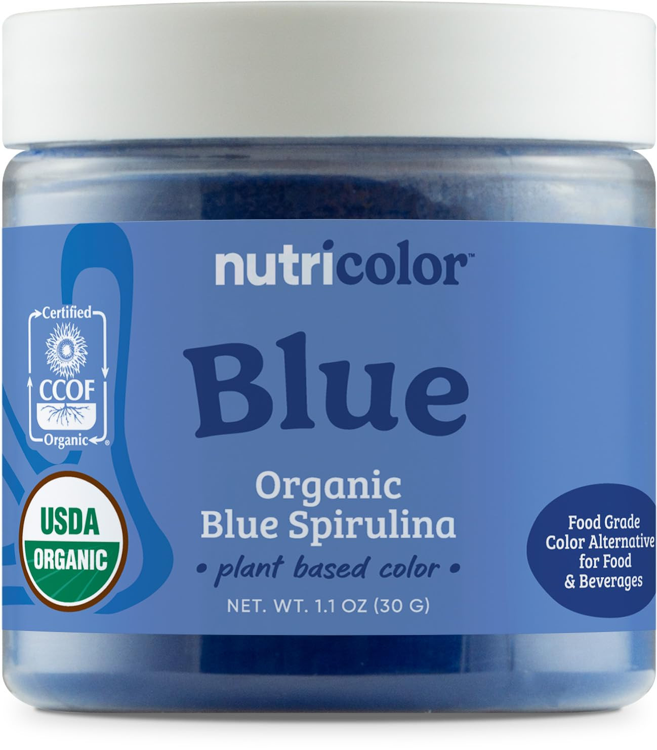 Nutricost Blue Plant Based Food Coloring from Organic Blue Spirulina (30 Servings) - Nutricolor C... | Amazon (US)