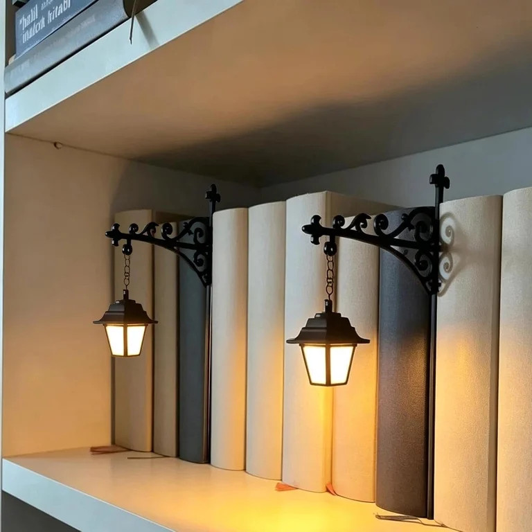 Library Lantern-Decorative Bookshelf Lighting, Reading Book Shelf Lights for Bookworms, Antique L... | Walmart (US)