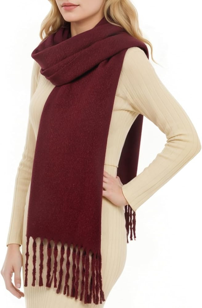RIIQIICHY Scarf for Women Chunky Winter Scarf Cold Weather Thick Warm Ladies Scarves | Amazon (US)