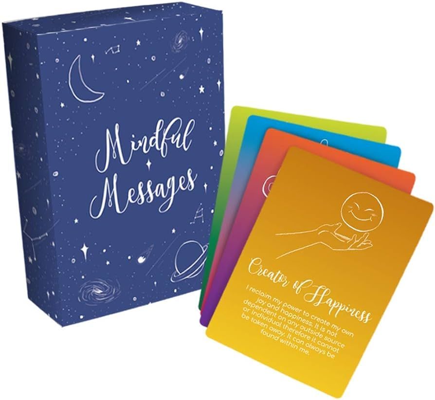 Mindful Messages Positive Affirmations Meditation Self Care Cards | Amazon (US)