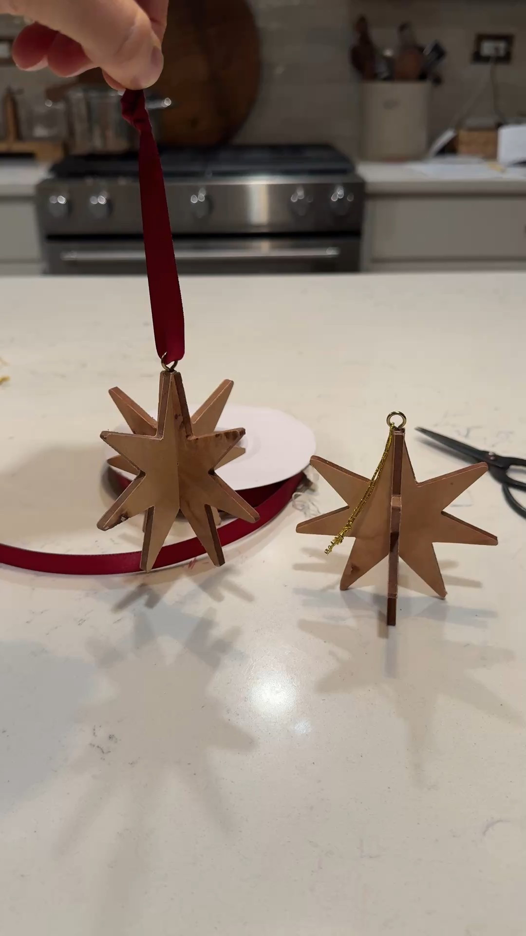 Replacing the strings with pretty ribbon is such a simple way to elevate your ornaments. 

#LTKSeasonal #LTKFindsUnder50 #LTKHome