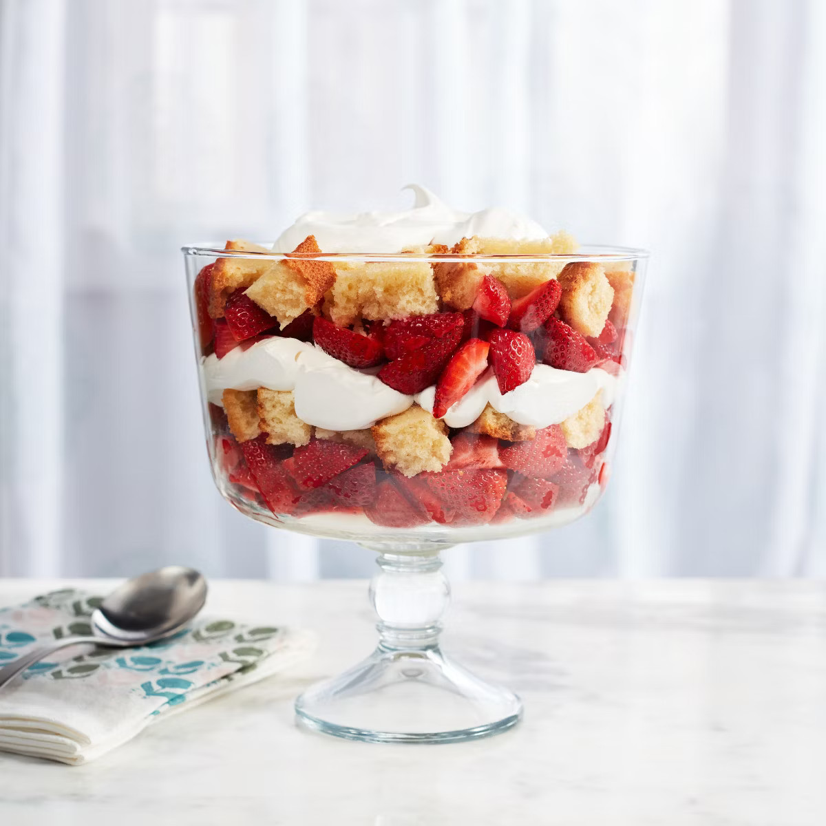 Libbey Selene Footed Glass Trifle Bowl, 9 inch | Target