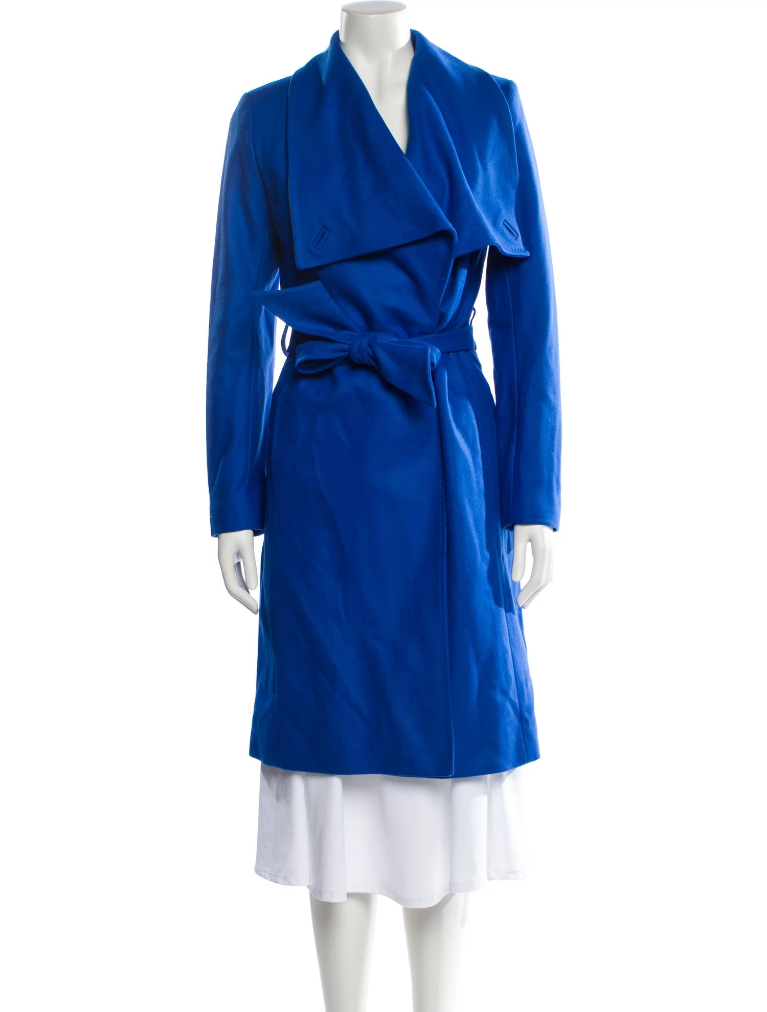 Ted Baker Virgin Wool Trench Coat - Blue Coats, Clothing - W3B107797 | The RealReal | The RealReal