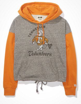 Tailgate Women's Tennessee Vols Colorblock Cropped Hoodie | American Eagle Outfitters (US & CA)