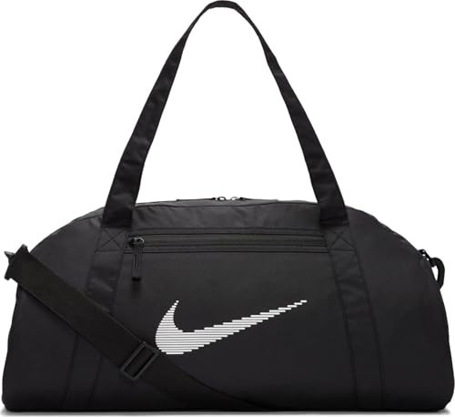 Nike Women's Gym Club Duffel Bag, Black/Black/White, L | Amazon (US)