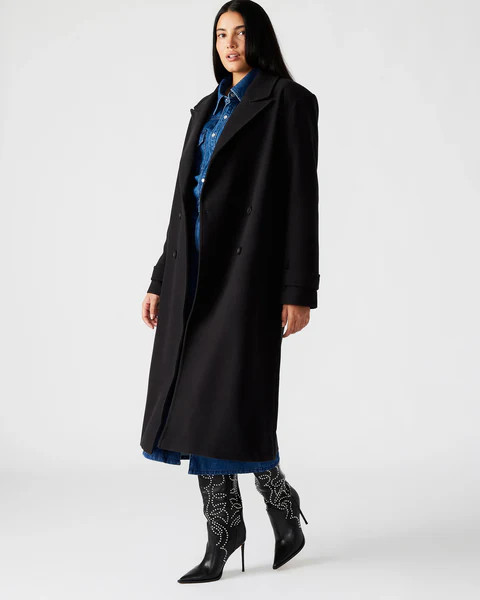 PRINCE COAT BLACK | Steve Madden (Canada)
