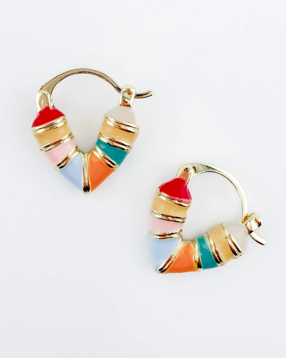 Candy Stripe Heart Huggies | Kaleidoscope Living
