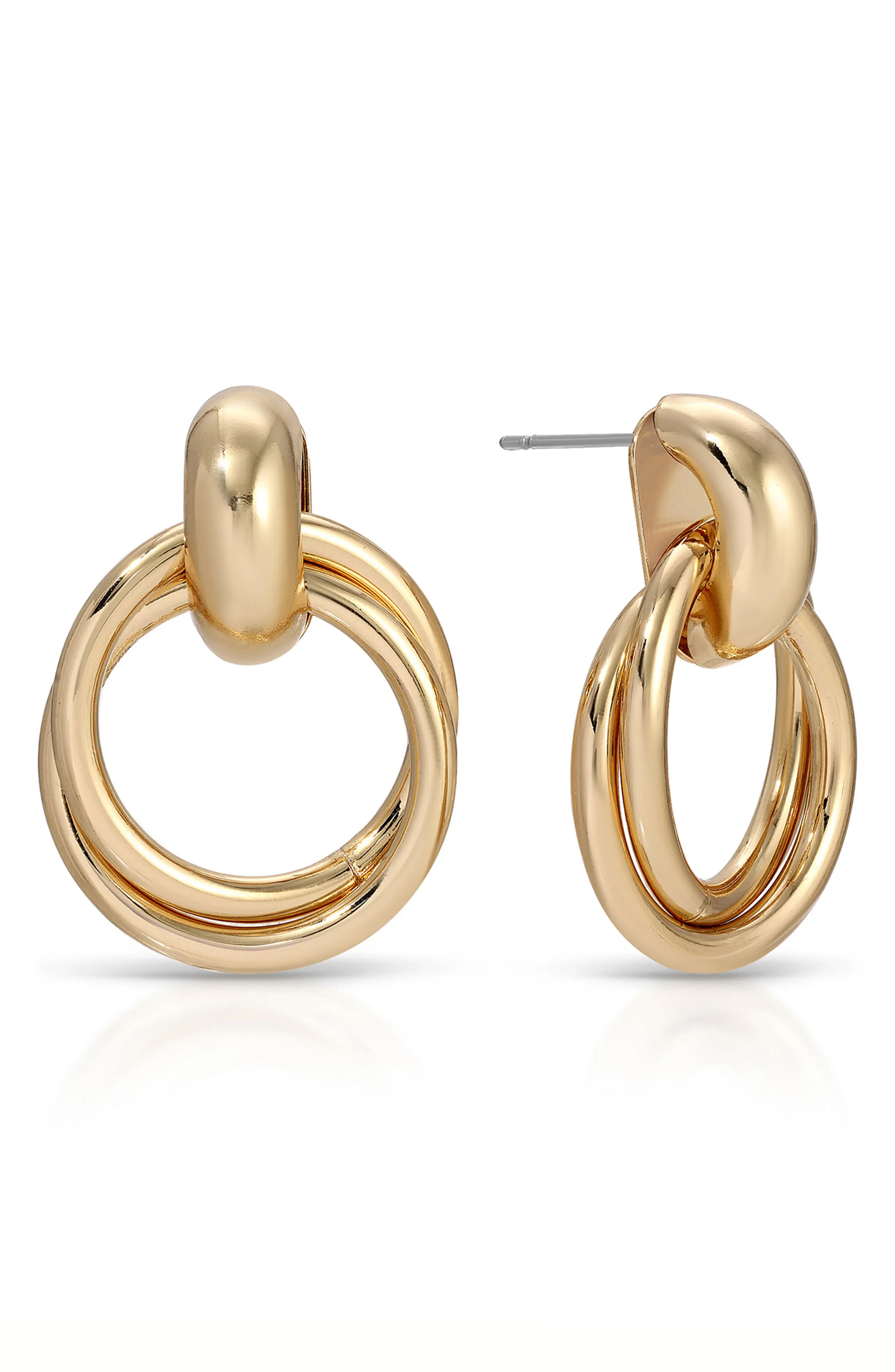 Ettika Interlocking Duo Stud Earrings (Women) | Nordstrom | Nordstrom