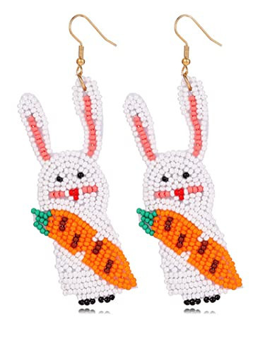 Easter Basket Stuffers Easter Earrings Bunny Earring Easters Bead Earrings for Women Dresses 2025 | Amazon (US)
