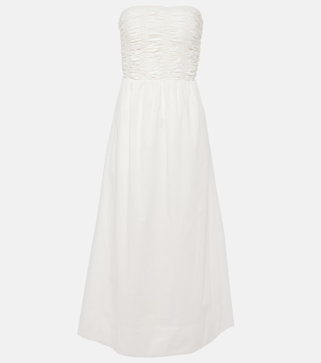 Dominquez strapless cotton midi dress | Mytheresa (IT)