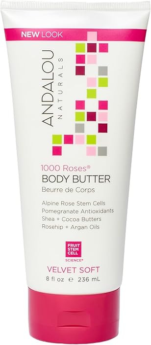 Andalou Naturals Body Btr, 1000 Roses, Velvet Soft, 8 Fl Oz | Amazon (US)