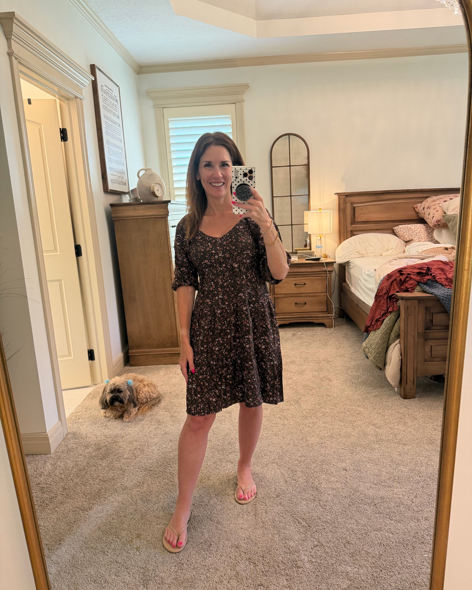Perfect fall floral baby doll dress 🧡 @Maurices

#LTKootd #LTKOver40 #LTKPetite