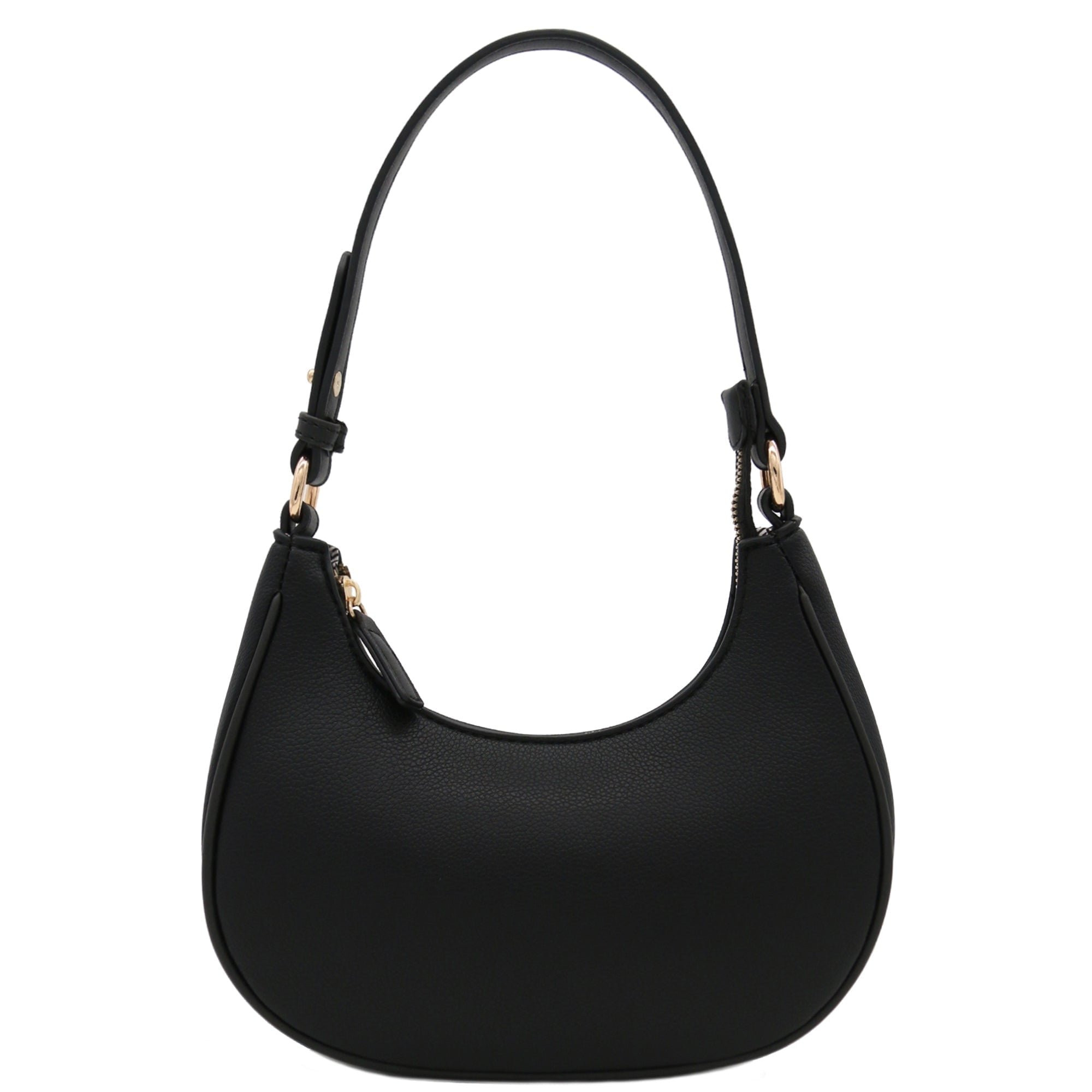 FashionPuzzle Small Crescent Shoulder Bag Underarm Purse (Black) - Walmart.com | Walmart (US)