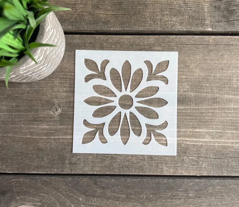 Reusable Tile Stencil,decorative Tile Stencil, Floor Tile Stencil, Tile Stencil for Painting, Til... | Etsy (US)
