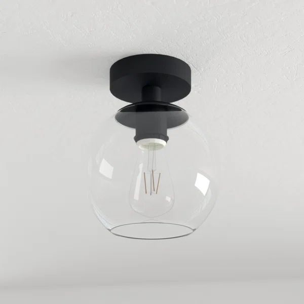 Snead 1 - Light Simple Globe Semi Flush Mount | Wayfair North America