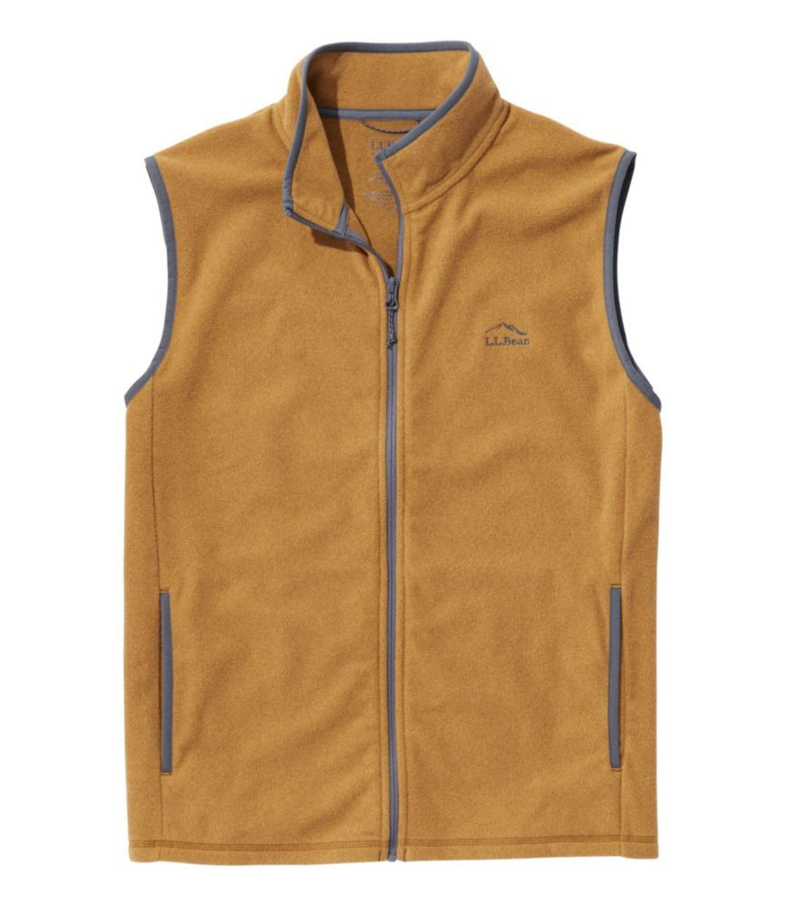 Men's All Season Access Fleece Vest Warm Gold Medium, Polyester L.L.Bean | L.L. Bean