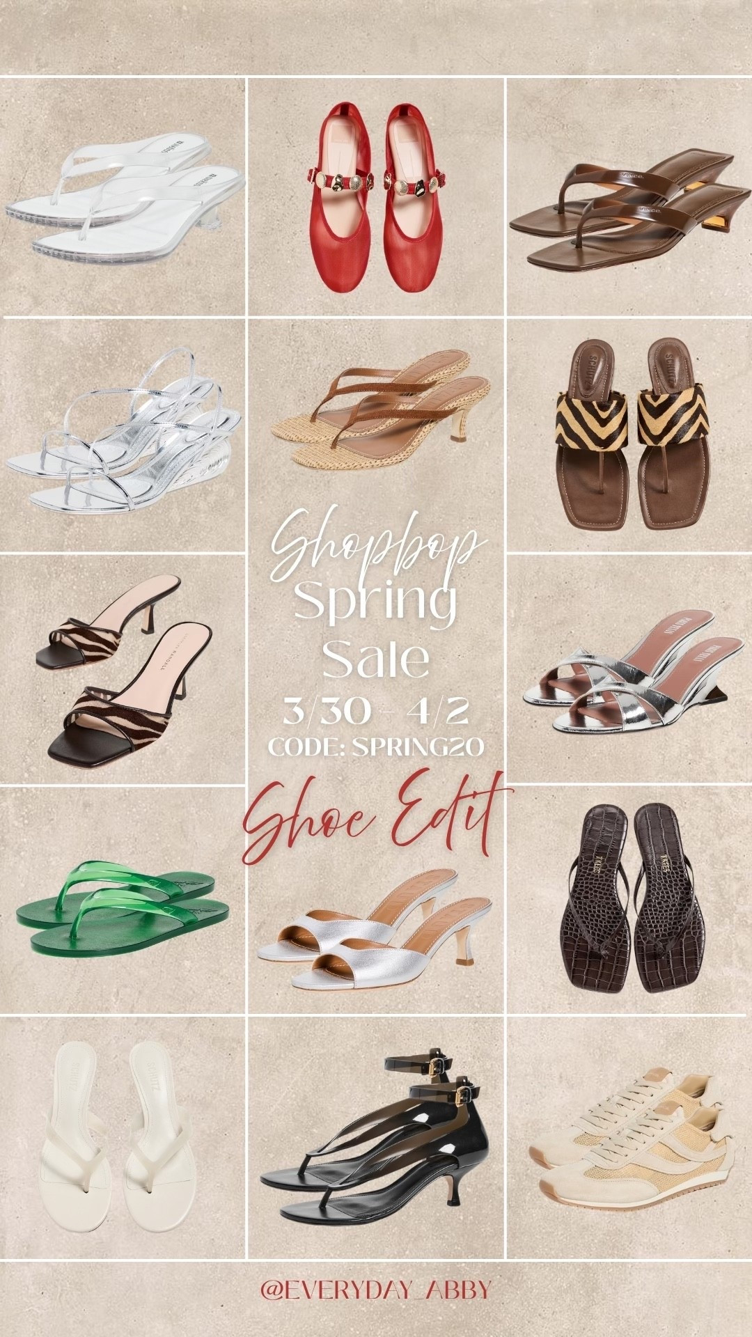 Today’s Shopbop Sale edit is a round up of shoes I’m lovingggg for Spring & Summer! All 20% off with code SPRING20 🛒✨

#LTKootd #LTKgrwm