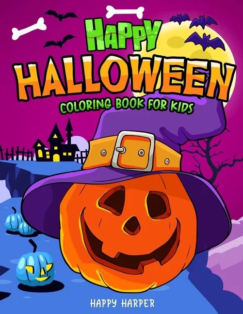 Happy Halloween Coloring Book For Kids (Paperback) | Walmart (US)