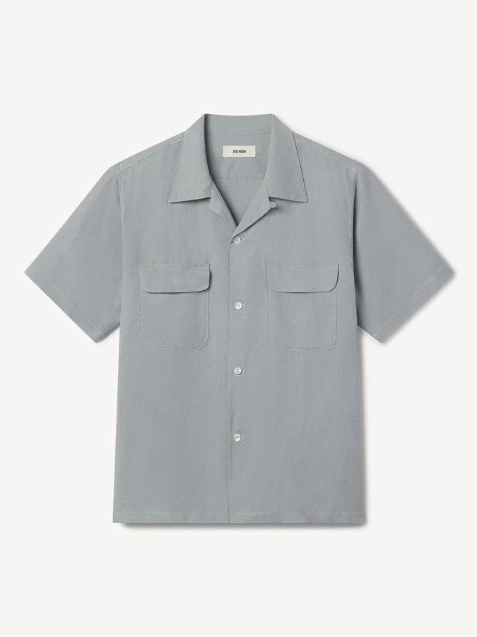 Draped Linen Deuce Coupe Camp Shirt | Buck Mason