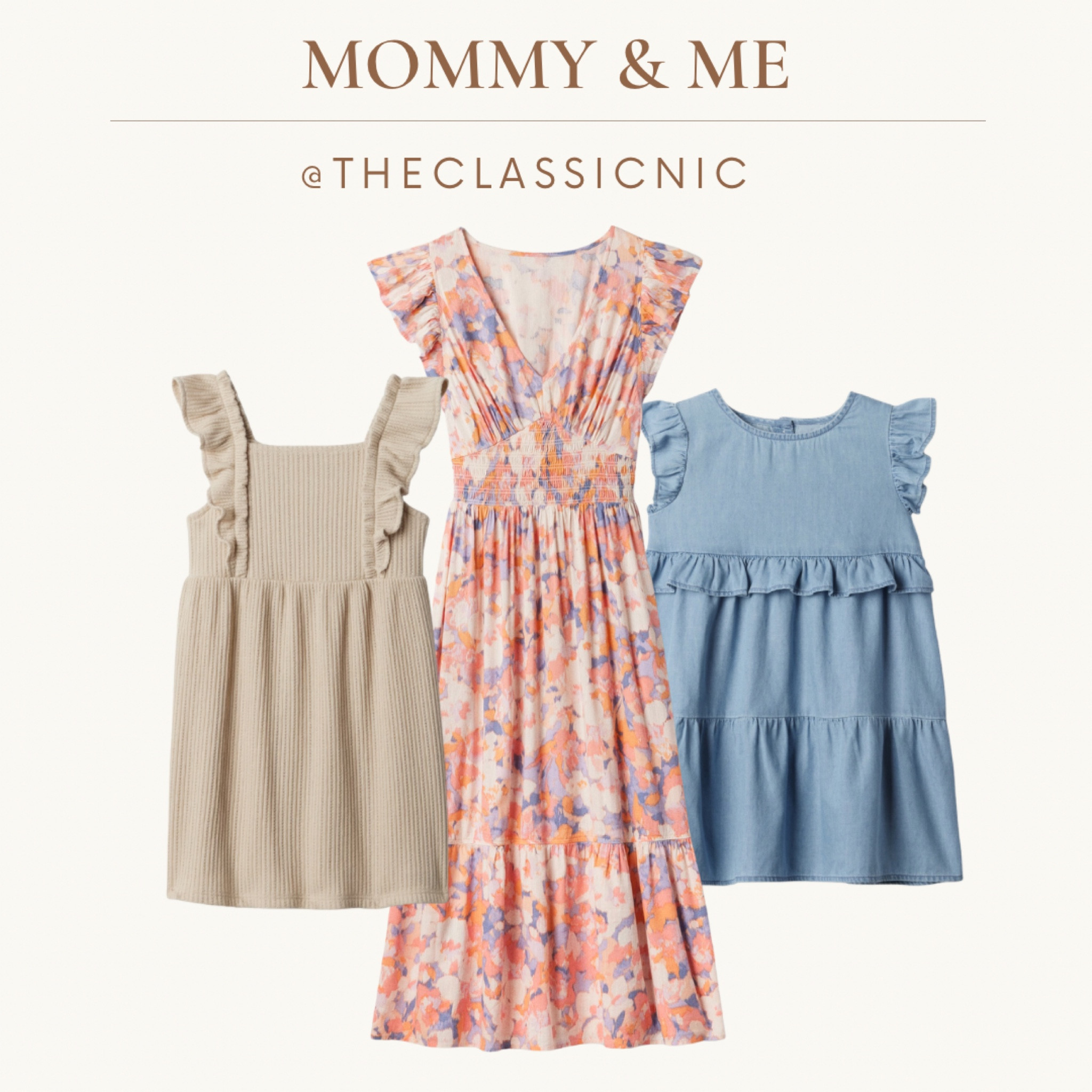 Mommy and me dresses floral dress chambray dress 

#LTKkids #LTKstyletip #LTKfamily