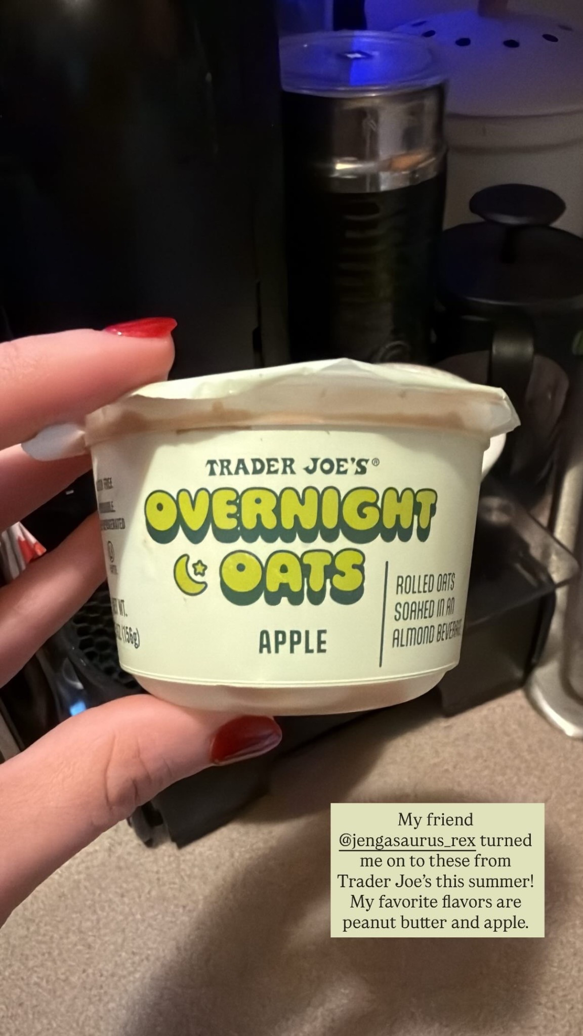 These overnight oats cups from Trader Joe’s are a great busy morning breakfast! 

#LTKmorningroutine #LTKdayinmylife