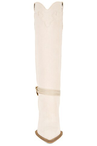 Kyndall Boot in Bone Suede | Revolve Clothing (Global)