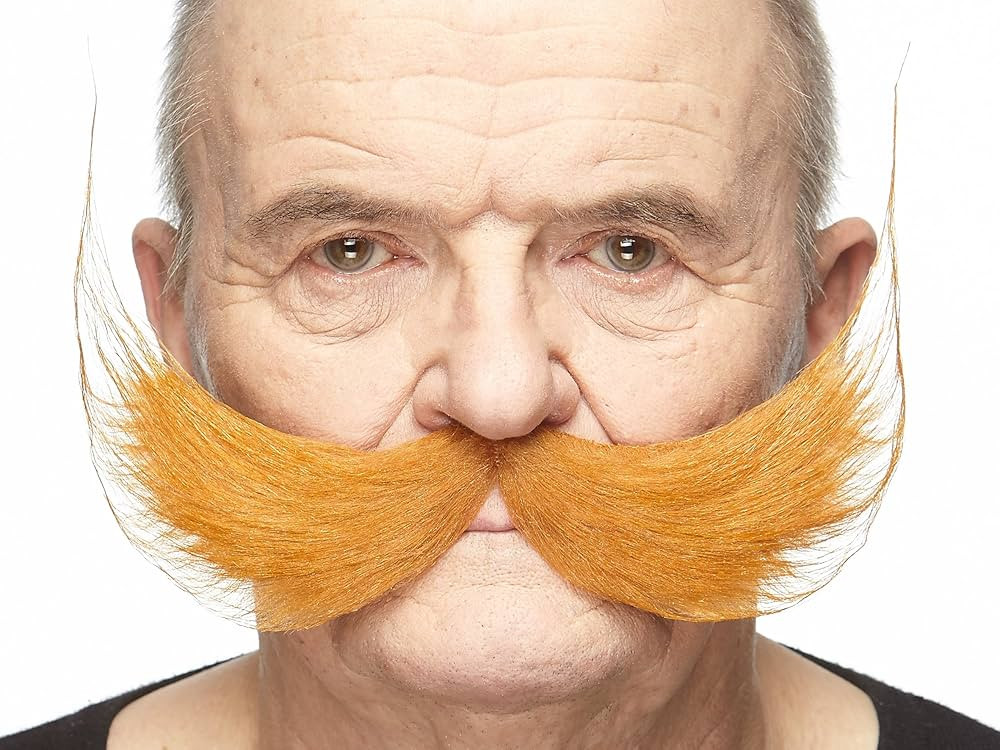 Mustaches Self Adhesive Fisherman's Fake Mustache, Novelty, False Facial Hair, Costume Accessory ... | Amazon (US)