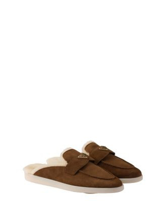 PradaWomen's Suede And Shearling Slippers Be the first to Write A Review | Bloomingdale's (US)