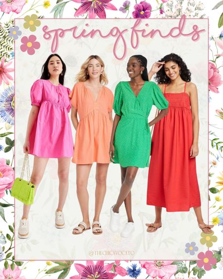 Spring Finds @ Target 
Spring dresses 


#LTKSeasonal #LTKunder50 #LTKstyletip