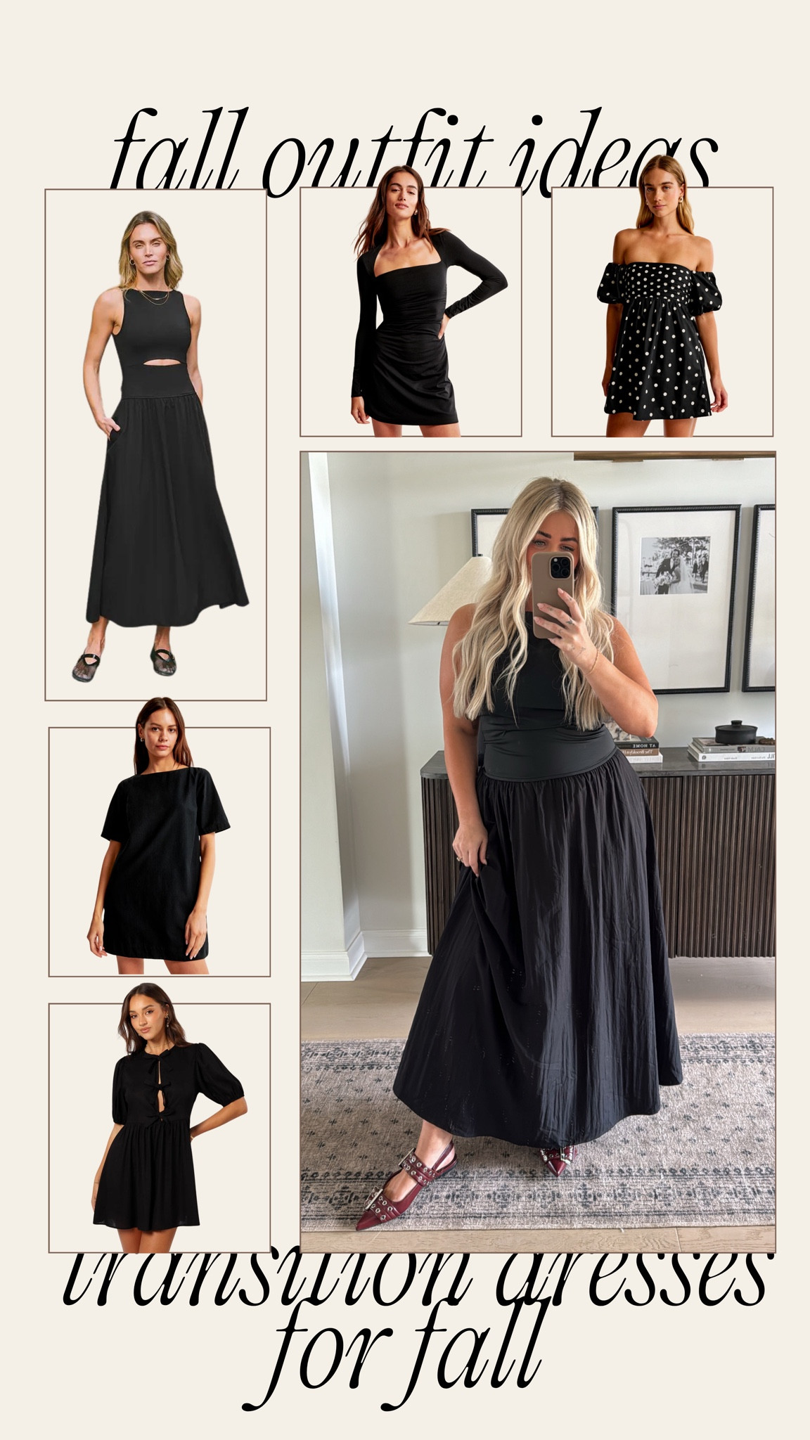Fall transition dresses🖤 you can never go wrong with a black dress #fall #transition #blackdress 

#LTKMidsize #LTKFallSale #LTKStyleTip