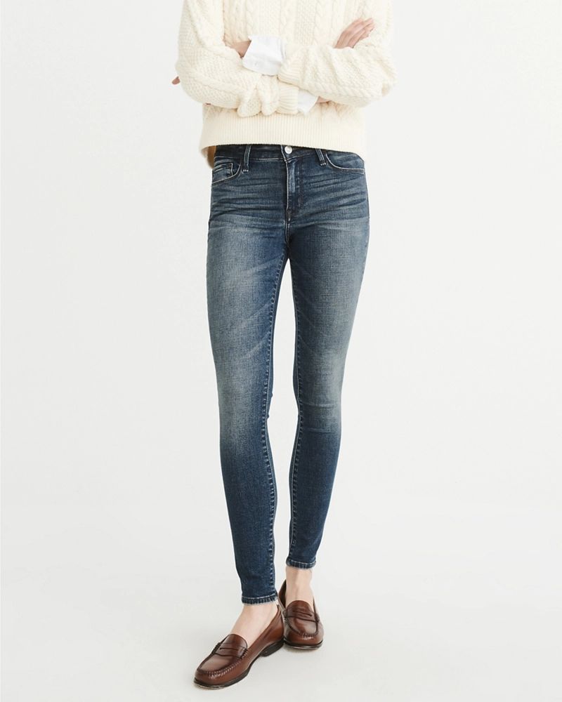 Womens Low-Rise Super Skinny Jeans | Abercrombie & Fitch US & UK