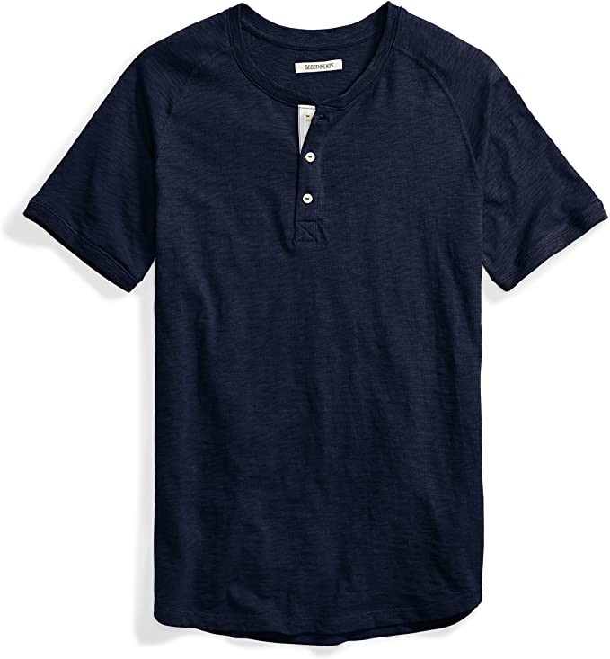 Amazon Brand - Goodthreads Men's Short-Sleeve Lightweight Slub Henley | Amazon (US)