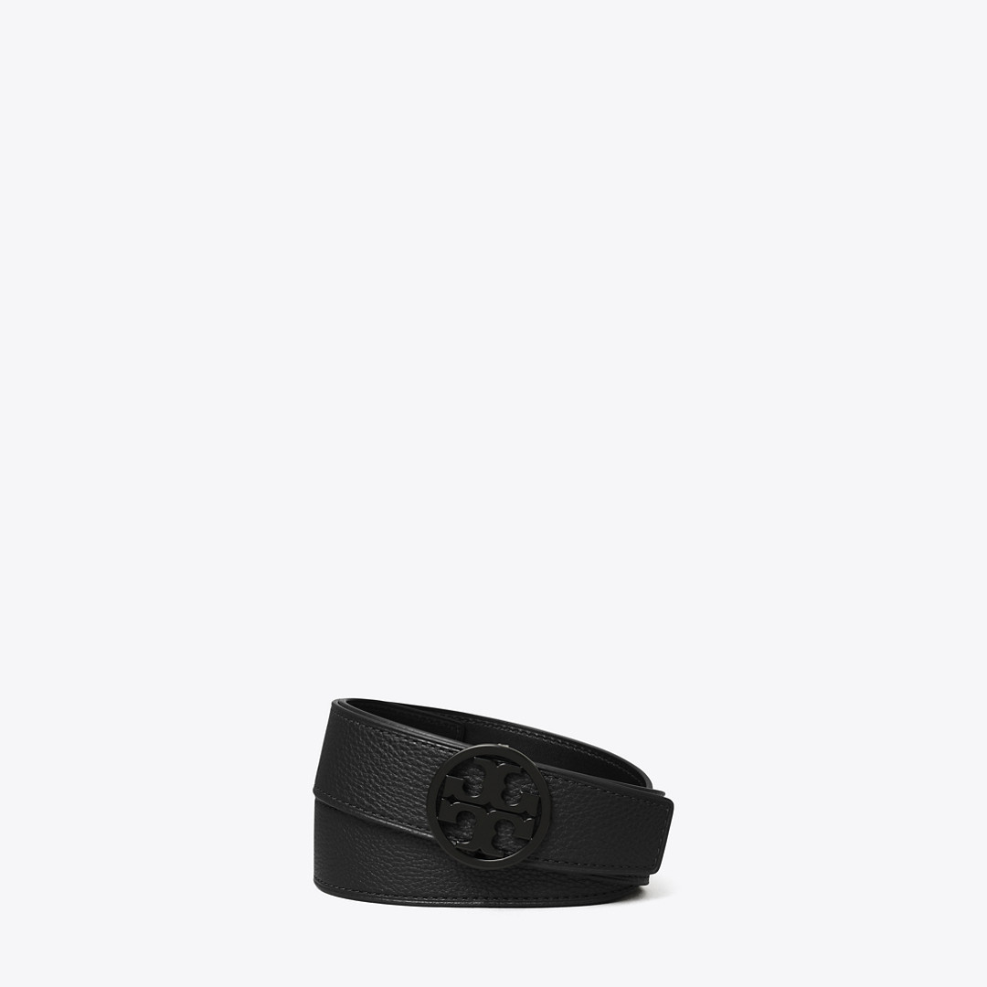 Tory Burch 1.5" Miller Pebbled Powder-Coated Belt | Tory Burch (US)