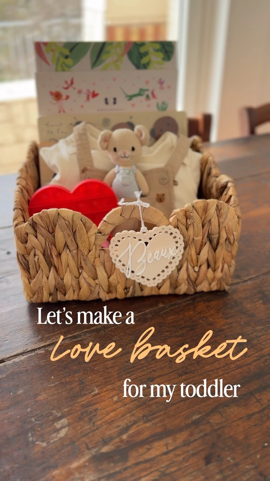 Valentine’s Day toddler gift idea! Create the cutest toddler Valentine love basket filled with age-appropriate toys, books, snacks, and activities. Perfect for toddlers, preschoolers, and little ones, this Valentine’s Day basket sparks fun, learning, and creativity. Include plush toys, board books, sensory play items, healthy treats, stickers, and mini crafts for the ultimate Valentine gift for kids. Easy to assemble and super Instagram-worthy, this toddler-friendly Valentine’s Day gift basket is perfect for classroom gifts, playdates, or at-home fun. Make this Valentine’s Day magical, memorable, and sweet for your little love! 💝 #ValentinesDay #ToddlerGifts #LoveBasket #ToddlerValentine #KidsValentine #ValentineGiftIdea #ToddlerActivities #PreschoolFun #SensoryPlay #KidsGiftIdeas #ValentineCrafts #LittleOnesLove #ToddlerPlaytime #LearningThroughPlay #GiftBasketForKids

#LTKmomlife #LTKKids #LTKValentine