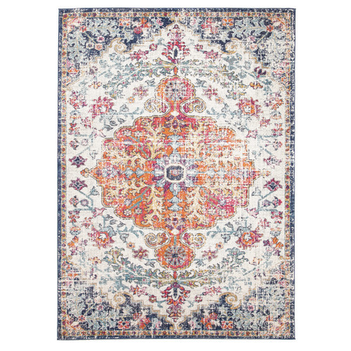 Network Rugs Multi-Coloured Vintage-Style Art Moderne Louvre Rug | Temple & Webster | Temple & Webster AU