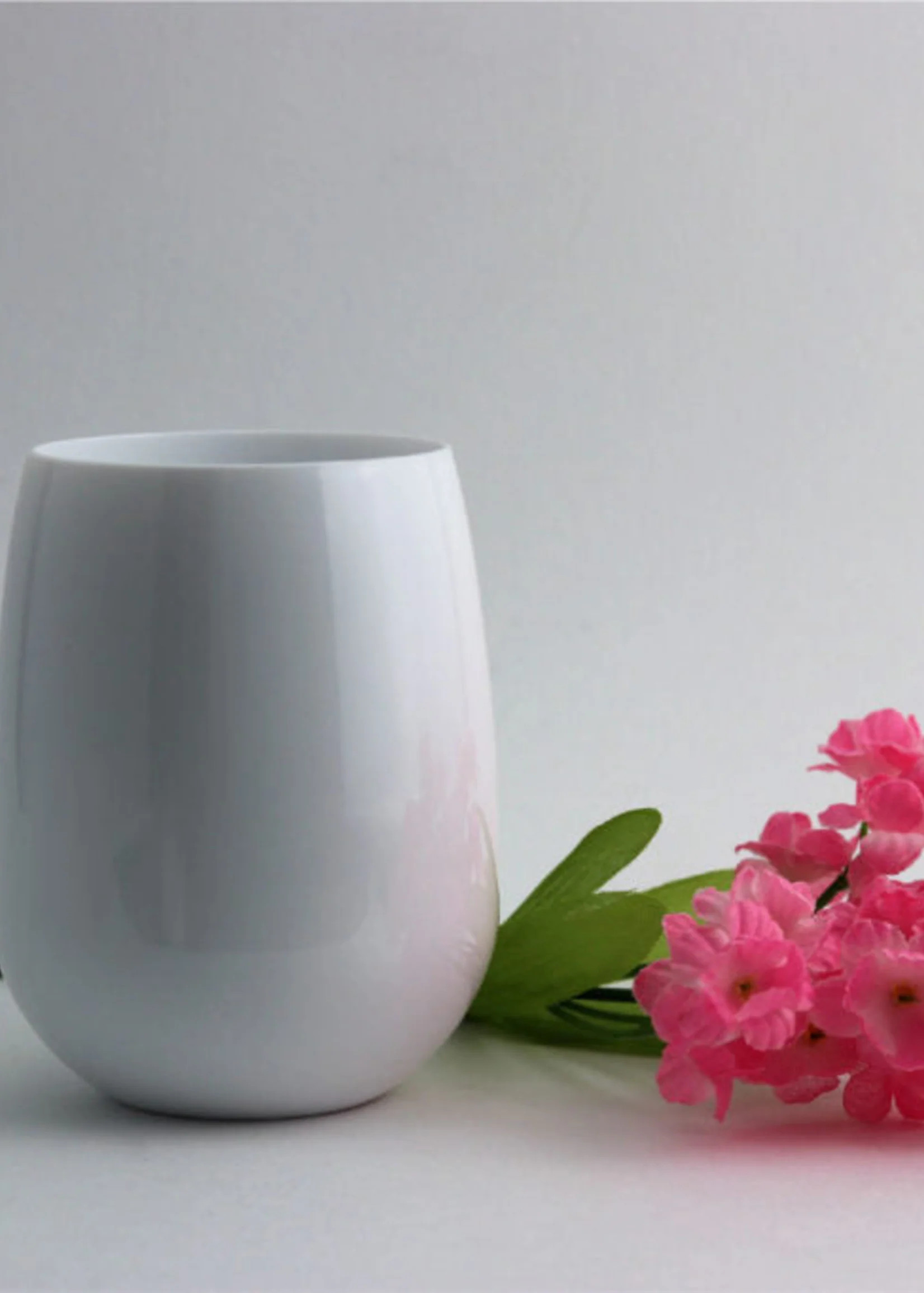 Unbreakable Stemless Wine Glass - White | Jones & Daughters