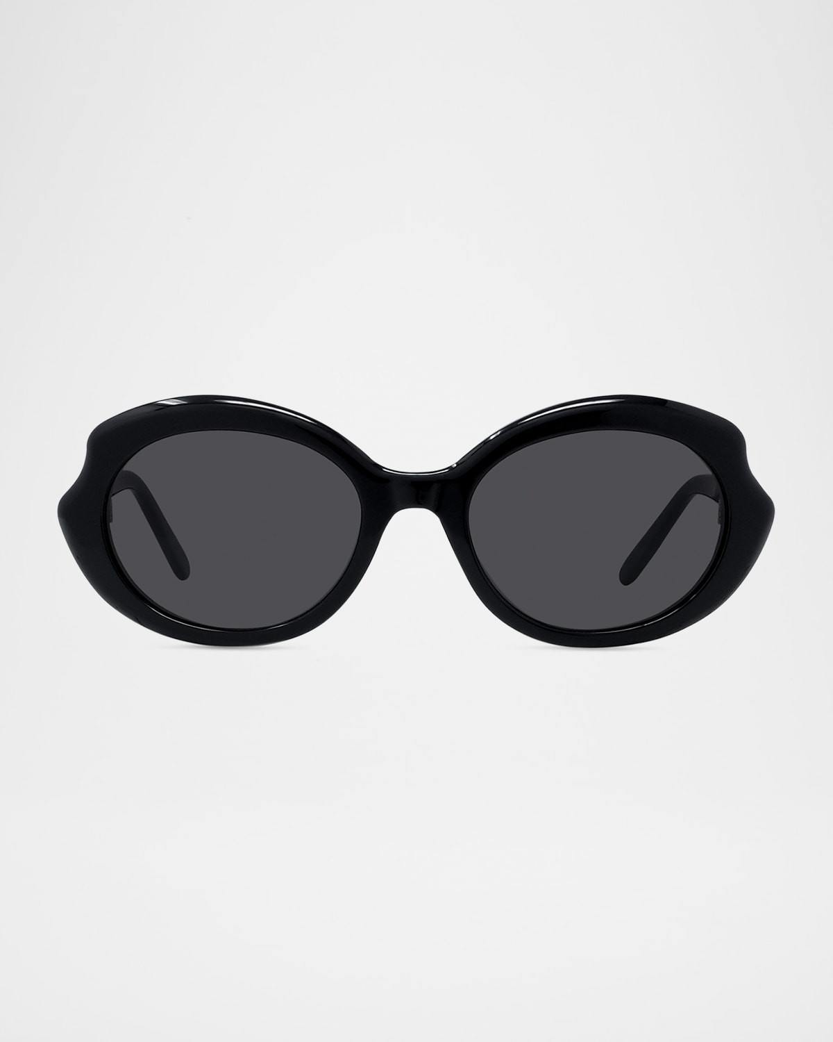 Round Slim Acetate Sunglasses | Neiman Marcus