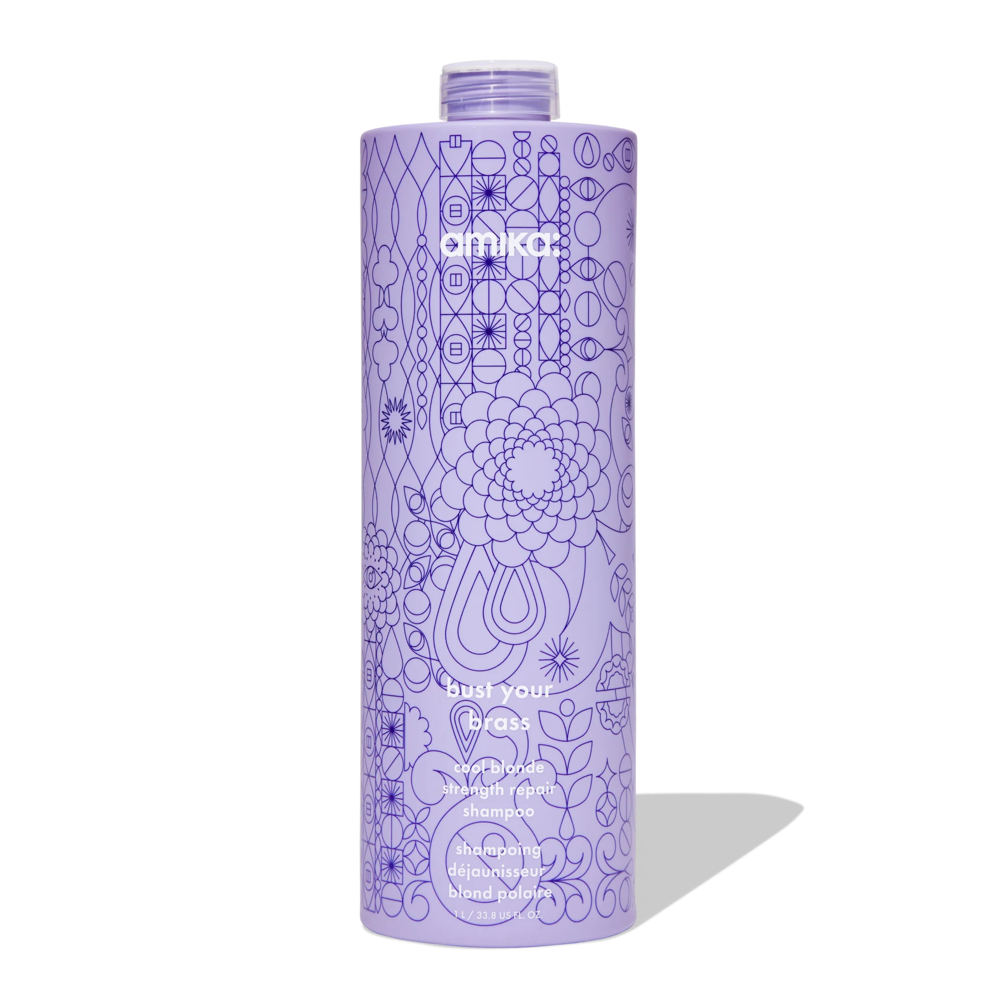 cool blonde strength repair shampoo​ : bust your brass | amika | amika US