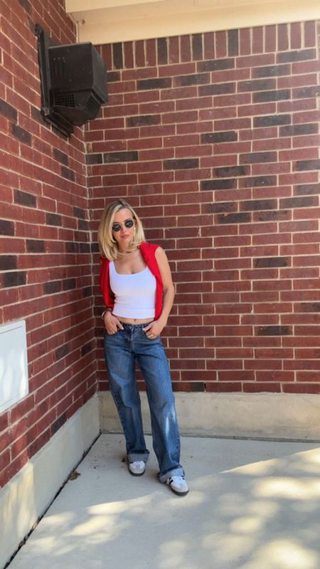 Loving playing with denim lately. This low rise denim is different especially after the high waste for so many years. Also can’t forget a pop of the color of the season, red! 

Classic style, denim style, low rise denim, vintage Levi’s, 90s style, mom style, cool mom looks, 

#LTKSeasonal #LTKstyletip #LTKfindsunder100