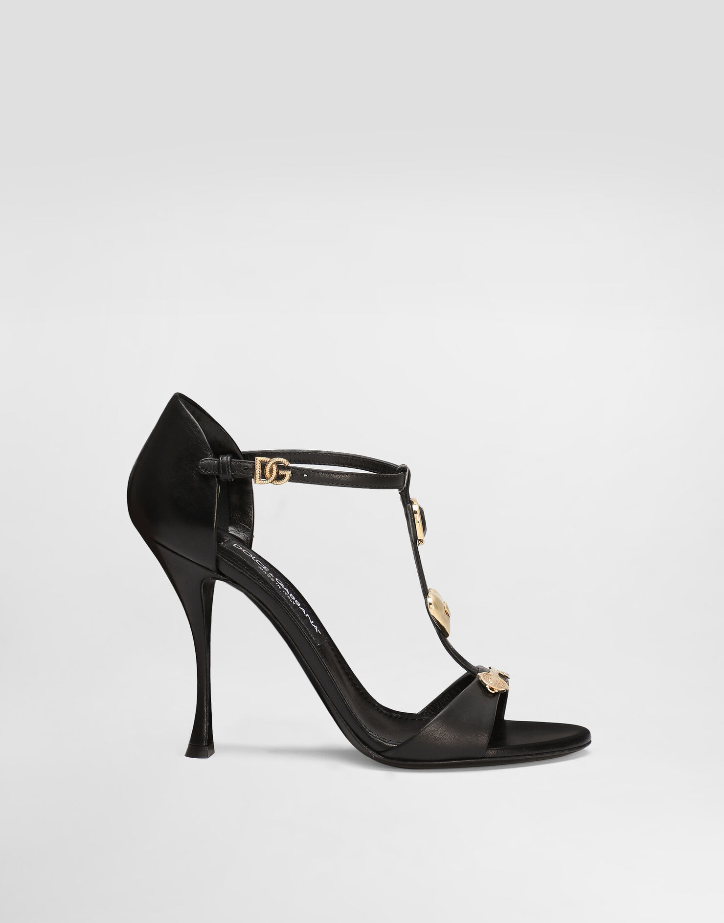 Goatskin sandals with embroidery | Dolce & Gabbana US