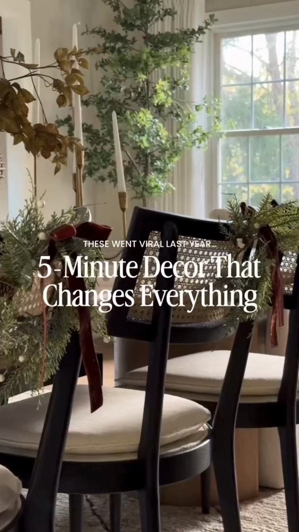This simple 5 minute hack went viral last year! The perfect way to elevate the back of any chair, your windows, or any cabinets. Affordable, easy, and beautiful!

#LTKHome #LTKSeasonal