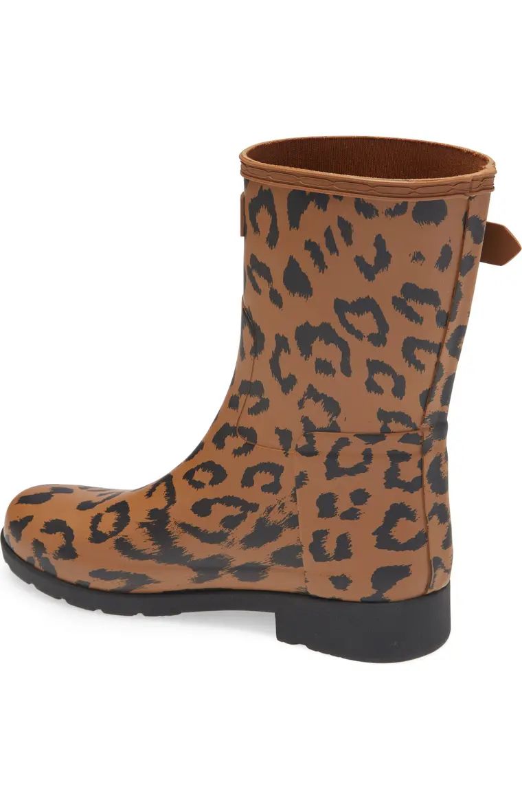 Original Leopard Print Refined Short Waterproof Rain Boot | Nordstrom