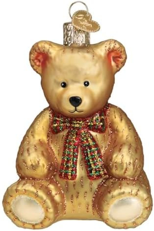 Old World Christmas Teddy Bear 3.5 x 2.75 | Amazon (US)