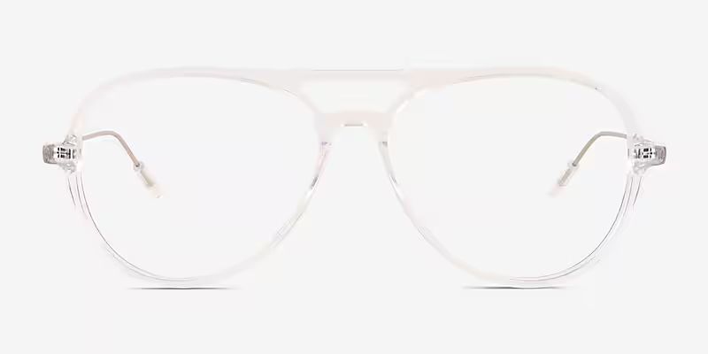 Quin Aviator Clear Full Rim Eyeglasses | Eyebuydirect | EyeBuyDirect.com